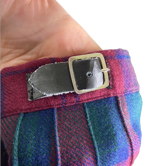 Ben Nevis Women's 14 Scottish Midi Wrap Kilt Skirt Multicolor Plaid Pure Wool - Picture 4 of 7